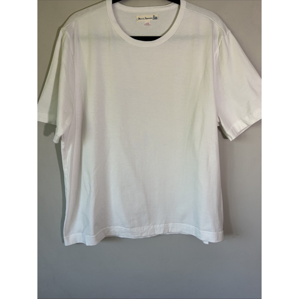 Merz b. Schwanen 2M15C CROPPED MID-CENTURY MACHINE REFINED FIT T-SHIRT Size XXL